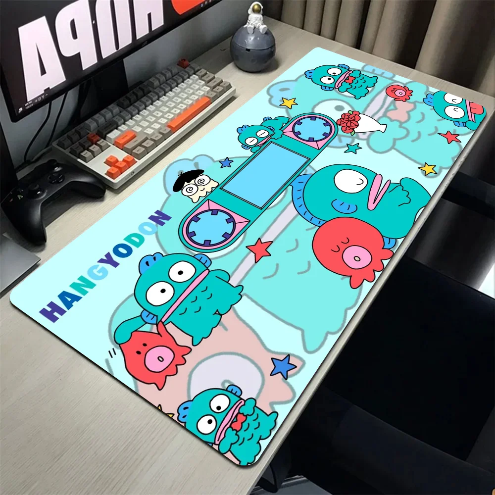 

Cartoon Cute H-Hangyodons Blue Mousepad Mouse Mat Desk Mat With Pad Gaming Accessories Prime Gaming XXL Keyboard Pad Padding Ma