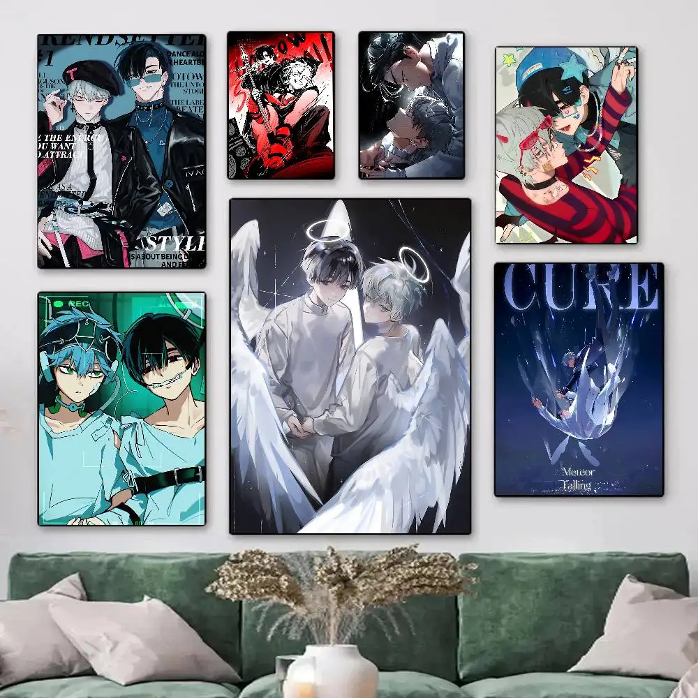 Anime A-Alien Stage Ivan X Till Posters HD Print Vintage Wall Art Decor for Home Study Room