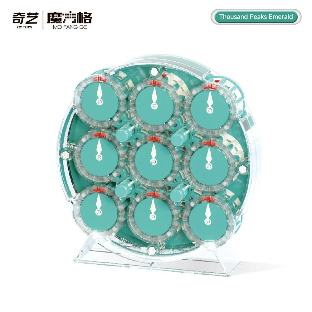 QiYi Clock Emerald Limited Edition Magnetic 2025 Magic Speed ​​Cube ของขวัญของเล่นเพื่อการศึกษา
