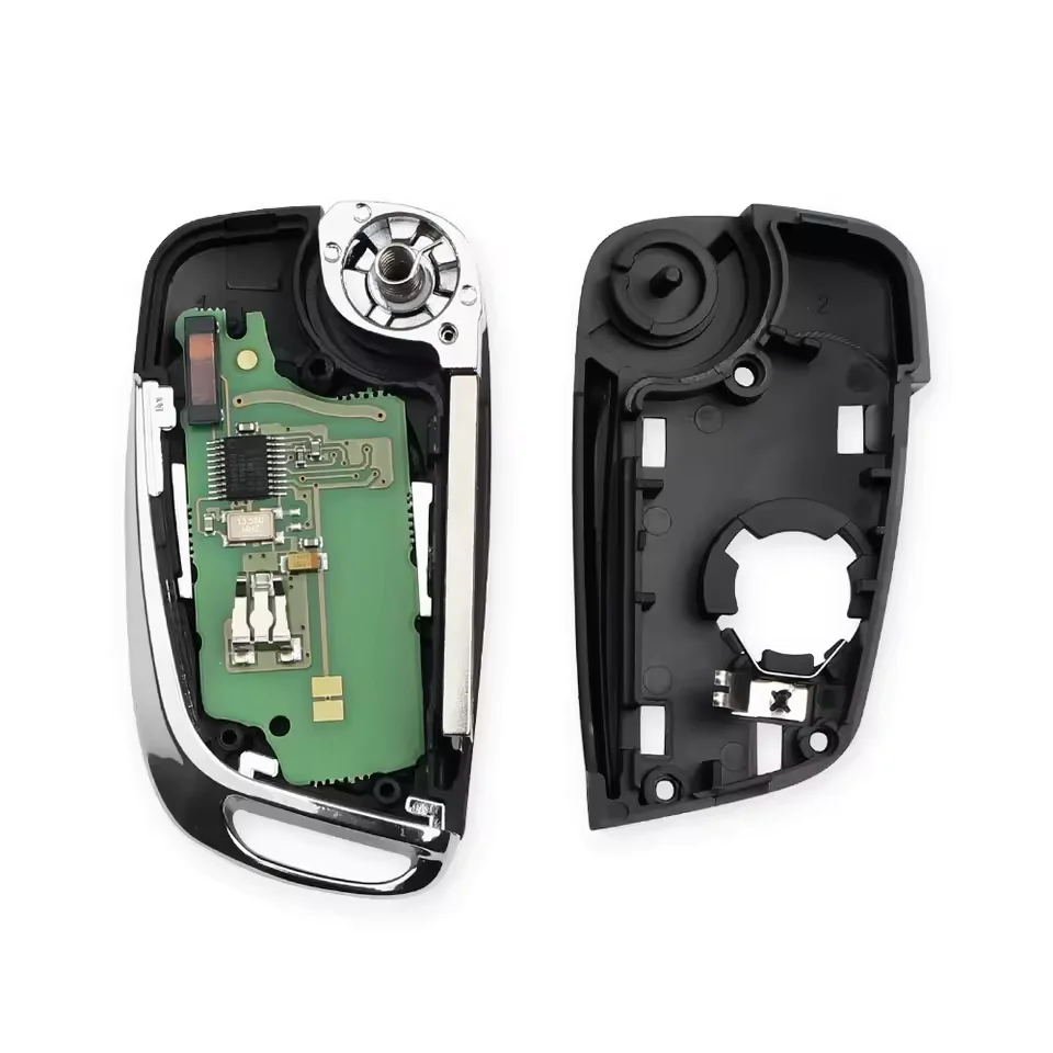Kunci Mobil Remote Lipat Modifikasi Chip ID46 433Mhz Untuk Peugeot 207 307 407 607 408 308 807 Untuk Citroen C4 CE0536 Bilah VA2 HU83 Belum Terpotong