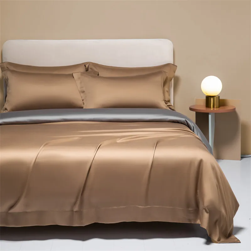 Luxury Bedding Organic Bamboo Duvet Cover, 1PC Comforter Cover Solid Color Single Queen King Bed Cover Quilt Cover Soft Cool