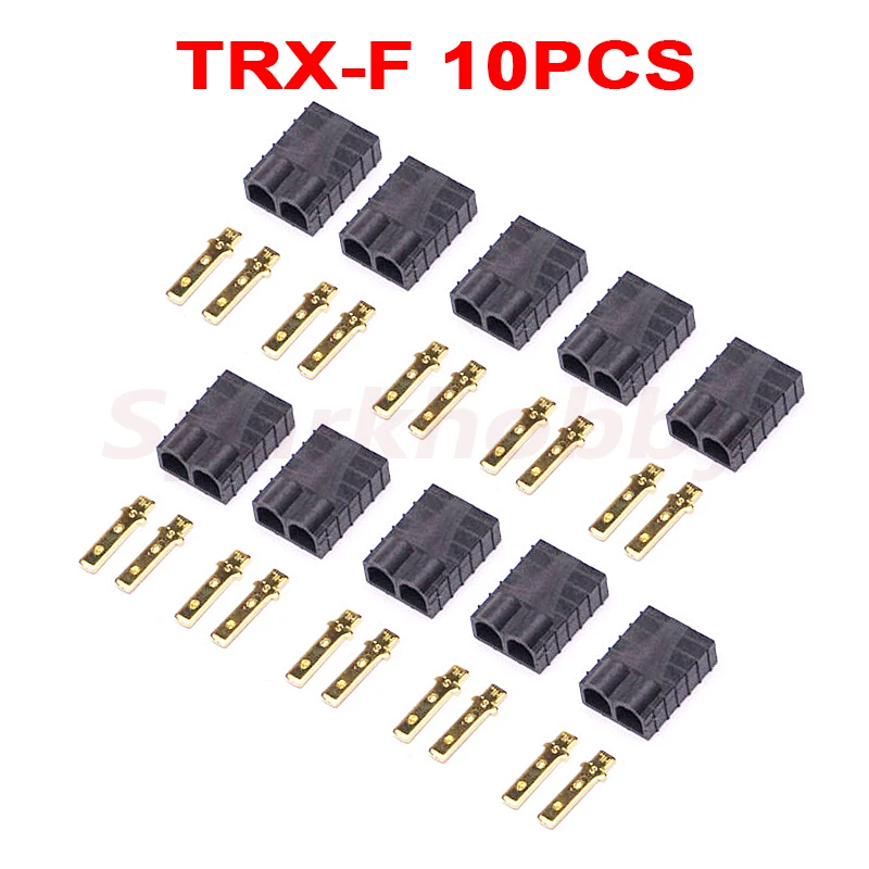 10PCS Gold-plated Male Female Connector plug 100A/150A High Current plug with cover shell for RC TRX MAXX REVO Lipo battery