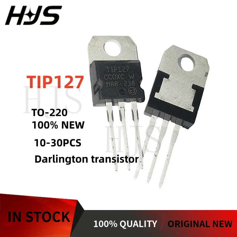 10-30PCS TIP127 TIP 127 TO-220 Darlington transistor triode Set Brand New In Stock