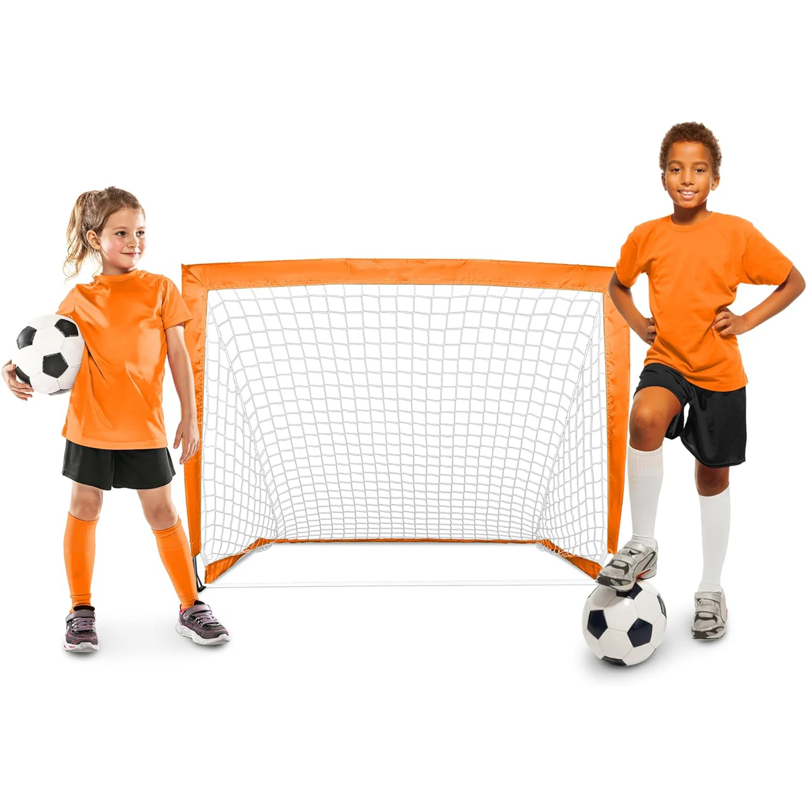 

Pop Up Soccer Net Soccer Goal Daily Basic Football Training Toy Attractive Soccer Gifts for Boys & Teens