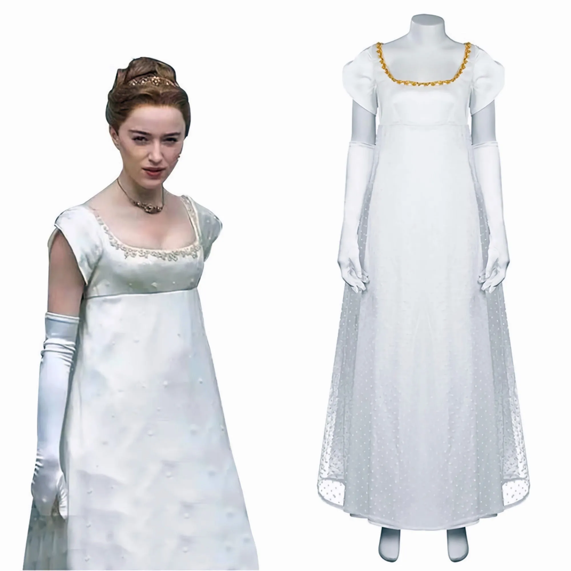 Medieval Renaissance Princess Dress Vintage High-waisted Ball Victorian Tea Dress Halloween Carnival Birthday Party Costume