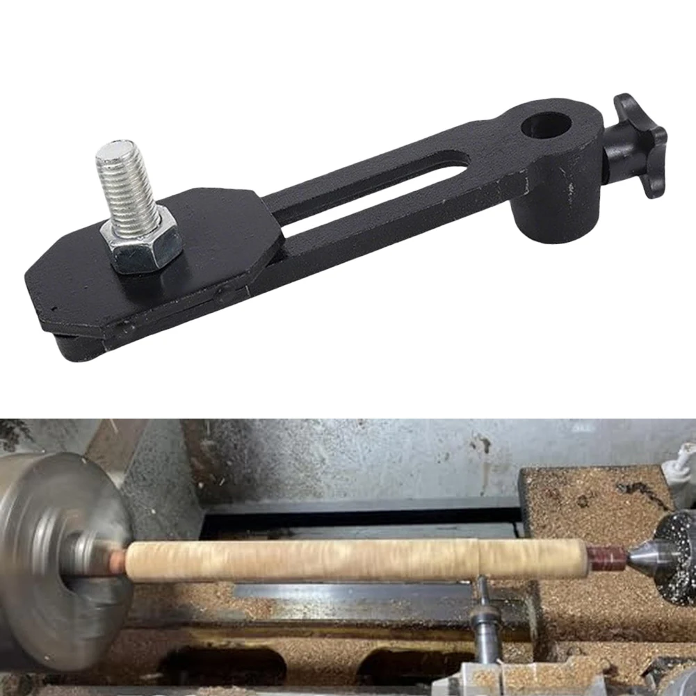 Cast Iron Tool Rest Base For Lathe With 20MM Hole For Woodworking Projects Stable Support For Lathe Tool Post Base
