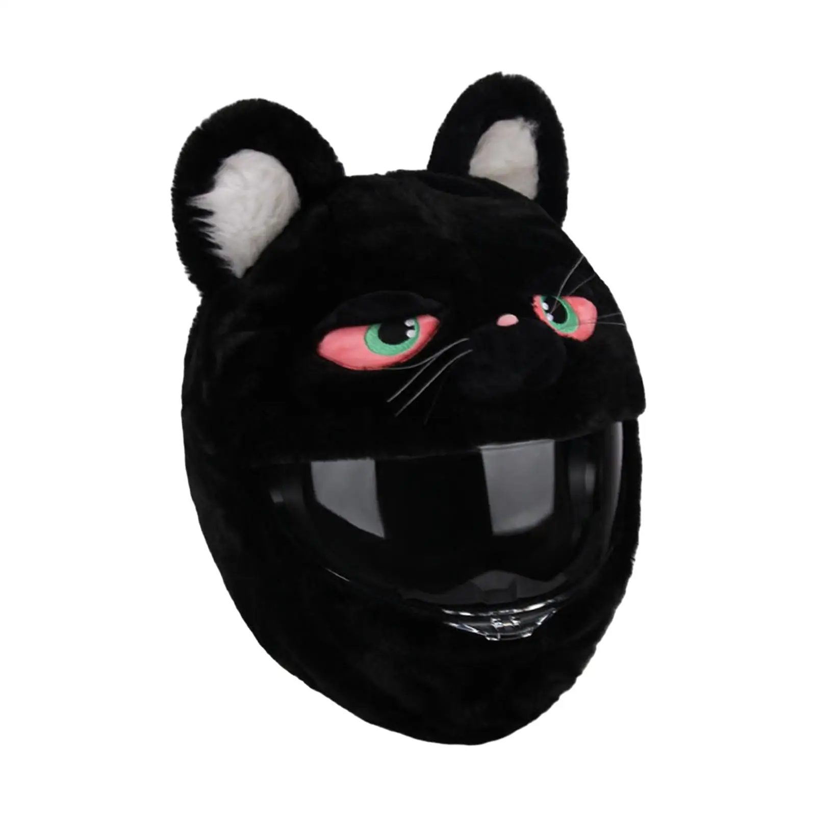 

Cartoon Black Cat Motorbike Helmet Cover Protective Cover Accessory Windproof