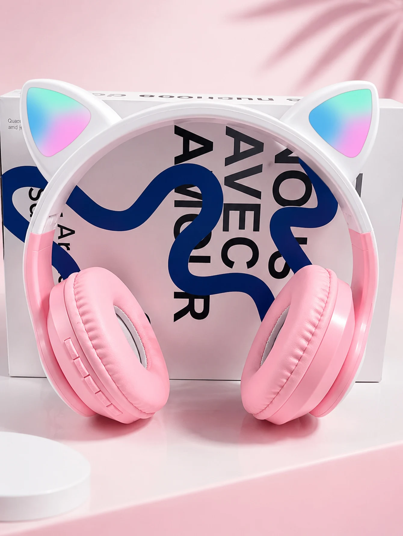 Wireless Over‑Ear Cat Ear Headphones, Jerry 5.0, Long‑Lasting Battery, High‑Fidelity Sound, Low Latency, for Music & Gaming