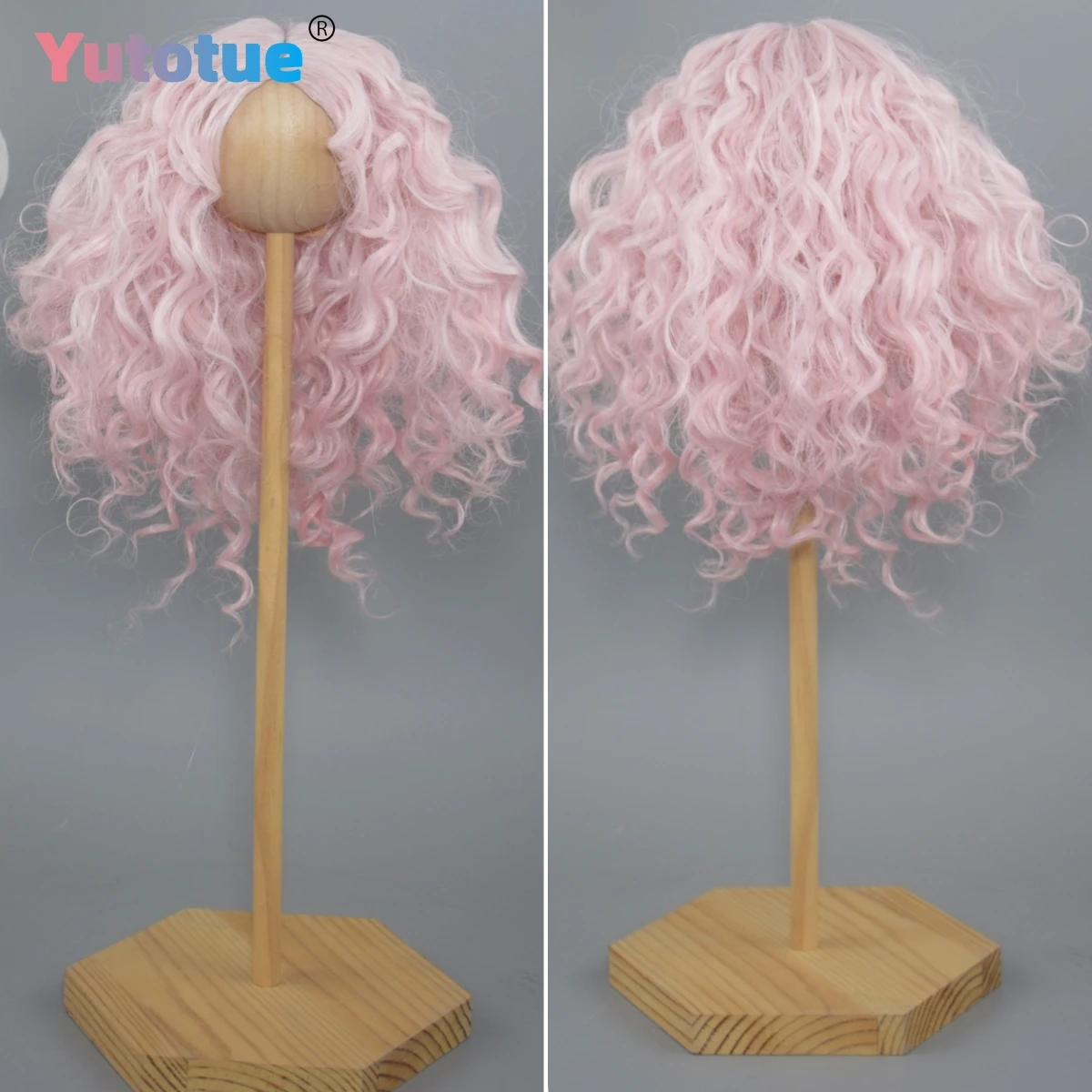 Yutotue Dolls Removable Hair Curly Wig for 1/3 BJD SD Doll 60cm Girl Doll Toy DIY Change