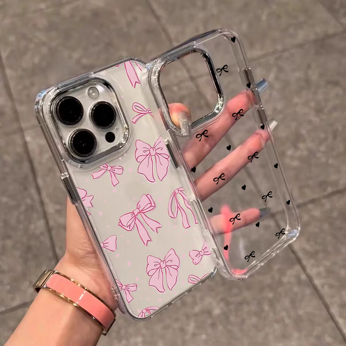 غلاف الكرز Bowknot لهاتف Google PIXEL 10 9 PRO XL 9A 8A PIXEL8 PIXEL9A PIXEL9 غطاء شفاف ناعم من مادة البولي يوريثان الحراري #1