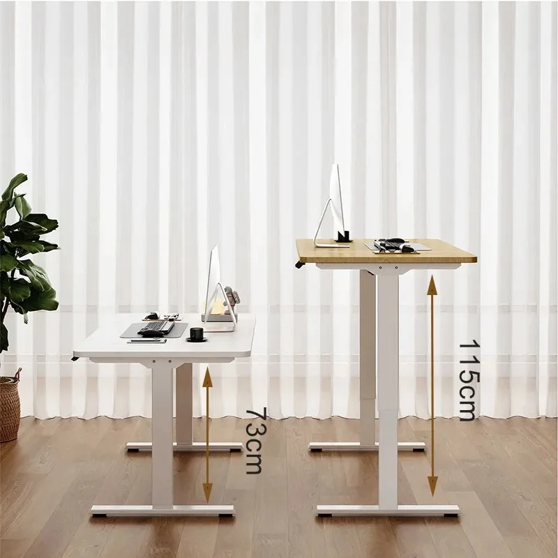 Popular selling smart computer desk height adjustable standing desk, Sports Desk learning desk, gaming desk, suitable for office, school, study room e-sports room 120x60cm 140z 70cm 160x80cm white black wood