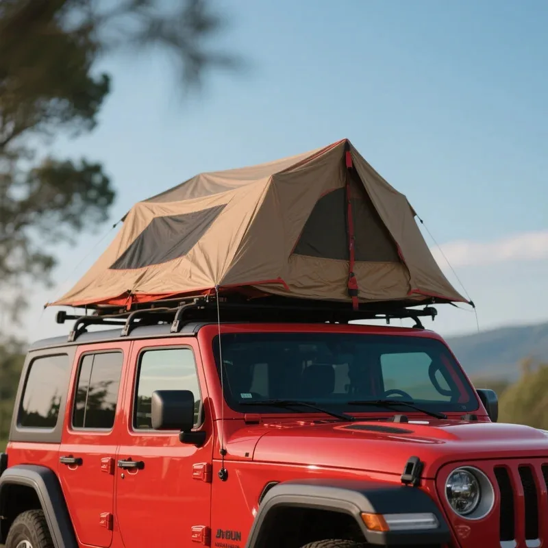 

Hot Selling ABS Hard Side Opening Roof Tent, Waterproof Oxford Fabric Top Camping