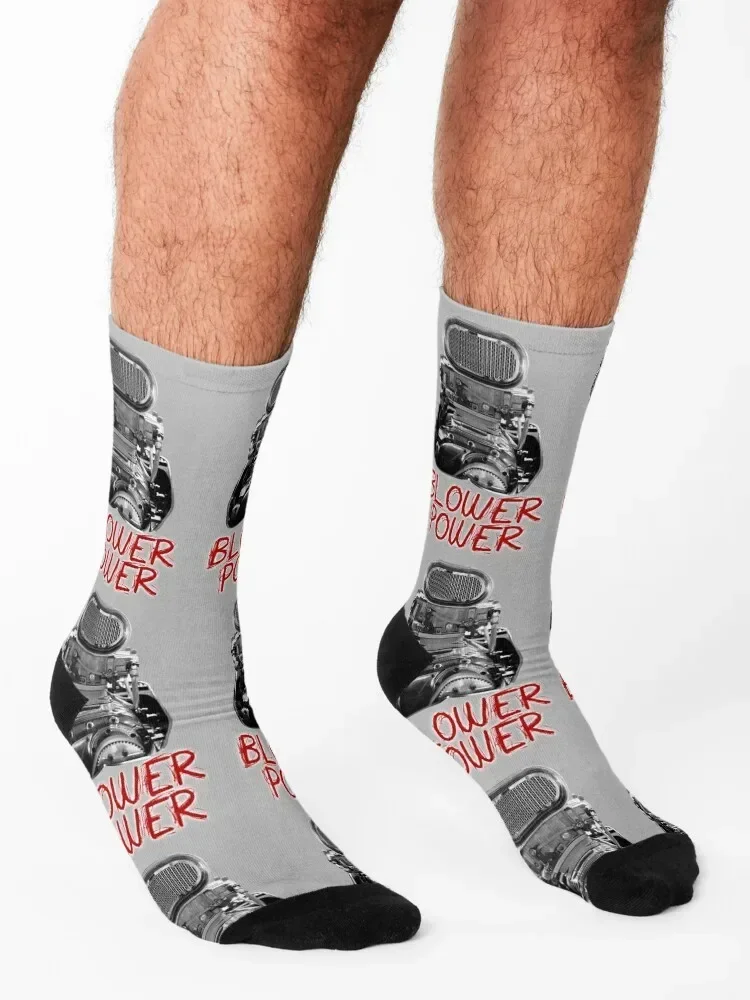 Blower Power - Supercharger Socks cotton funny gift Stockings man Socks Girl Men's