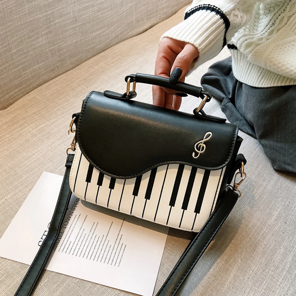 New Style Ladies Crossbody Bag Creative Piano Keys Women’s Shoulder Bag PU Leather Casual Messenger Handbag  Bag