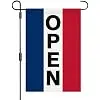 Open Flags for Business Sign 12 x 18 Inch Double Sided Open Burlap Garden Flags Farmhouse Yard Lawn Outdoor Decoration llz
