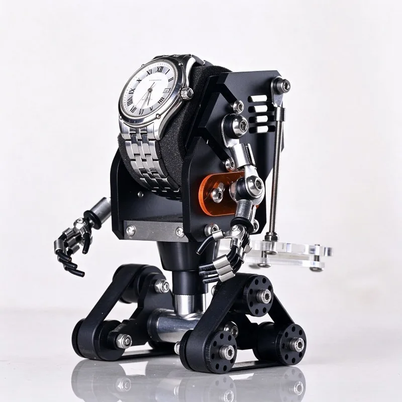 Metal Watch Stand Creative Robot Watches Holder Desktop Wristwatch Display Rack Luxury Ornament Watches Storage Rack Men Gift