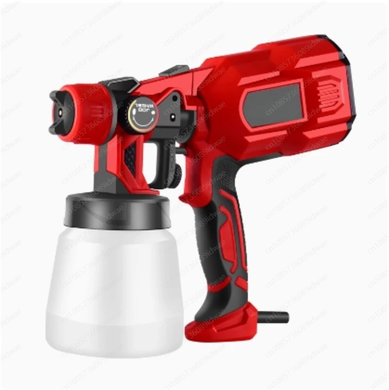 850W 18V/220 Electric Spray Gun Cordless Household Paint Sprayer Furniture Steel Coating Airbrush 4 Nozzle HVLP For For Home DIY