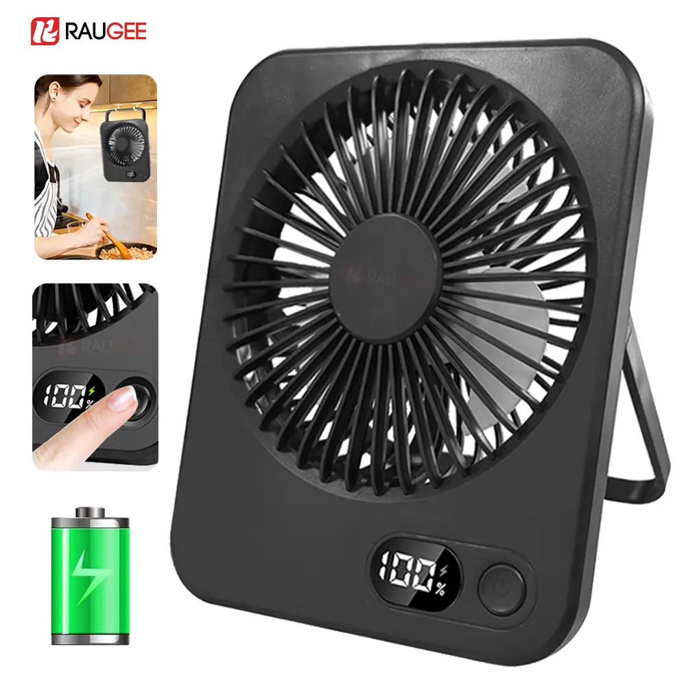Ventilador de mesa portátil mini ventilador de mesa dobrável com 5 engrenagens usb recarregável ventilador de parede estudante desktop pendurar ventilador para escritório casa
