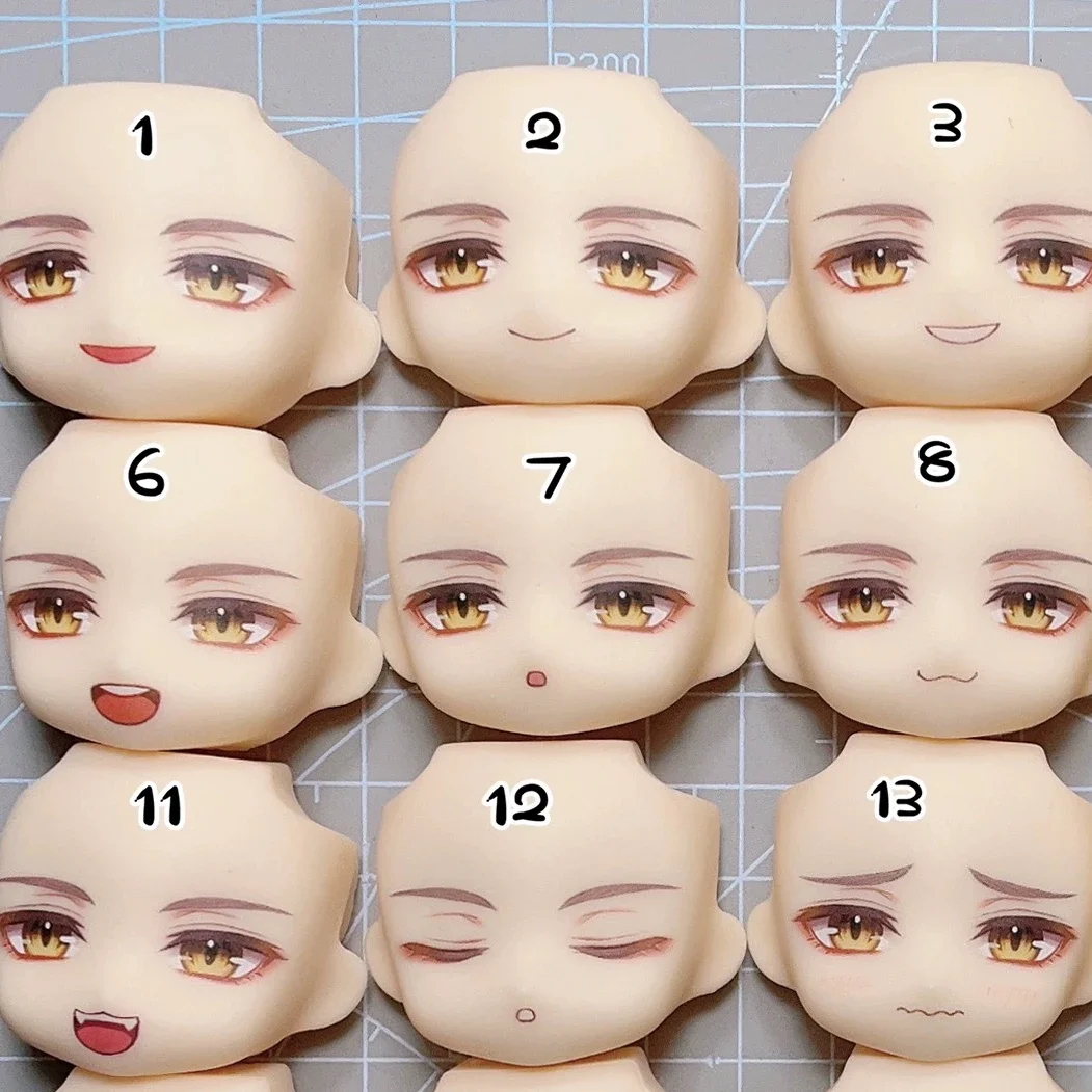 Light and Light Sariel Ob11 Face GSC 1/12 Doll Handmade Water Sticker Faceplate  Game Cosplay Toy Accessories