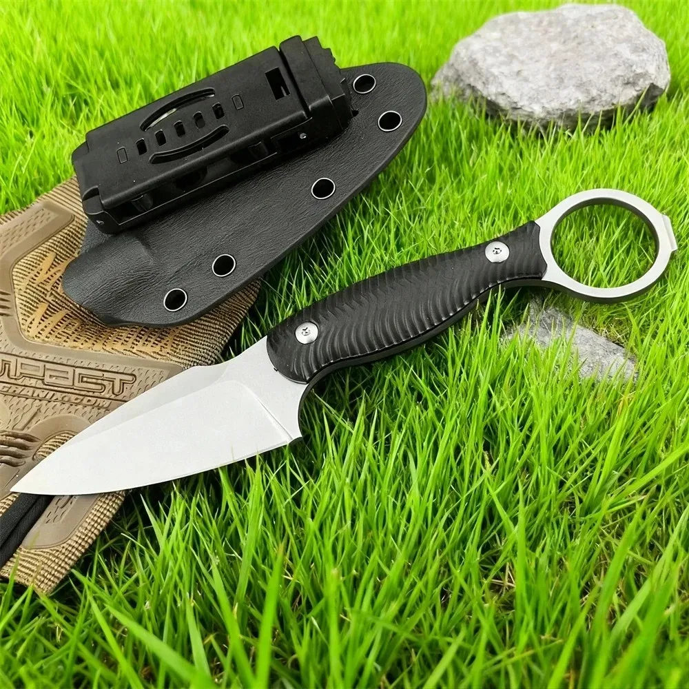 

Портативный уличный нож с фиксированным лезвием 7Cr13Mov, рукоять G10, тактический нож EDC для кемпинга, охоты и резки
