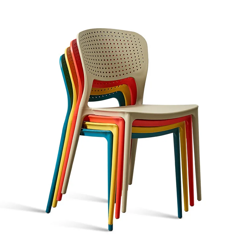 Modern simple plastic chair adult home thickened stool