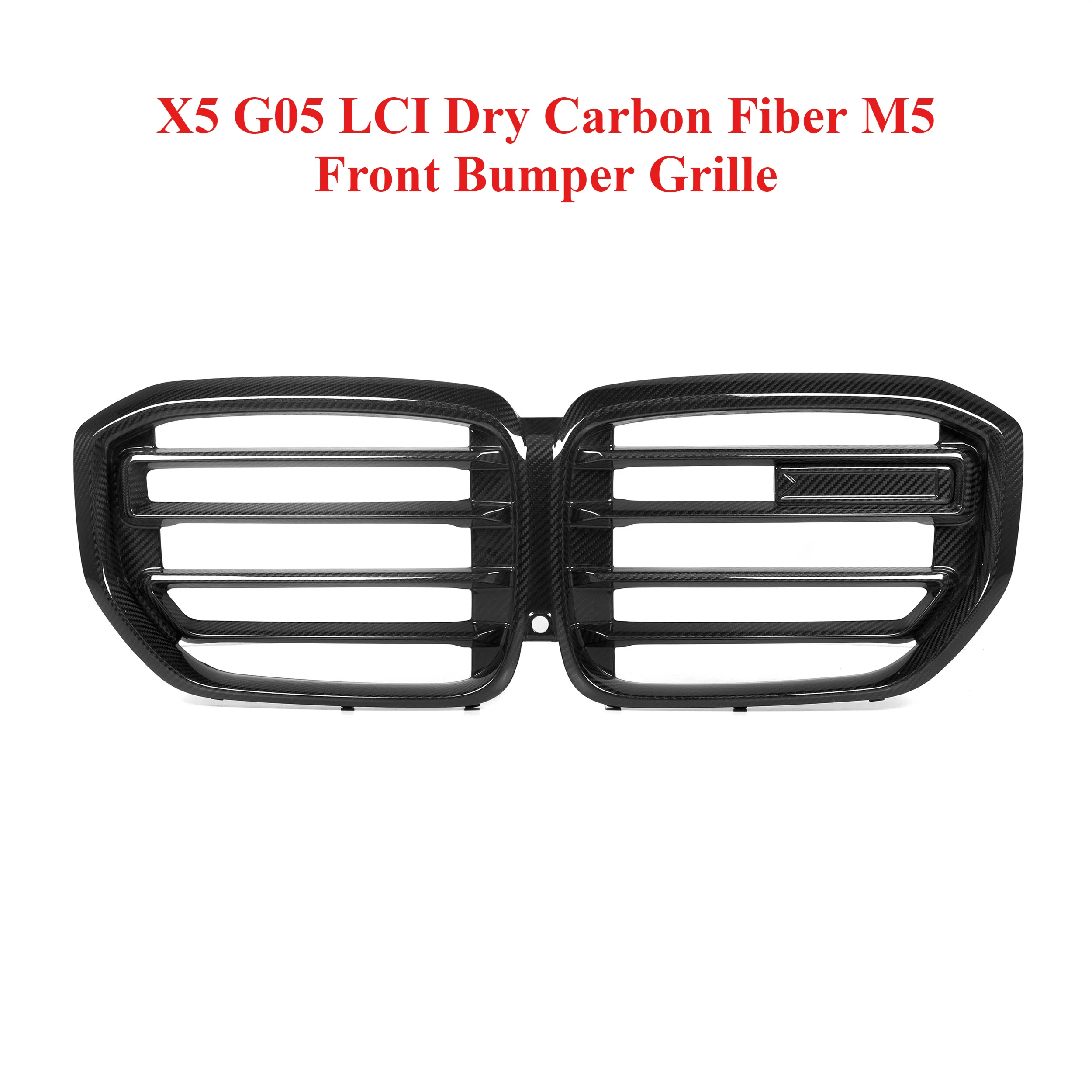 

Zero Defects Applicable To BMW X5 G05 LCI Dry Carbon Fiber M5 Front Bumper Grille