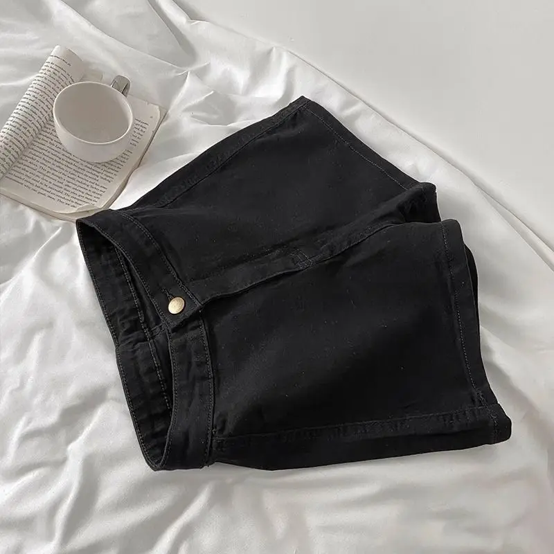 

Шорты женские базовые удобные из мягкого хлопка повседневные однотонные с высокой талией эластичный пояс свободного покроя легкие повседневные простые