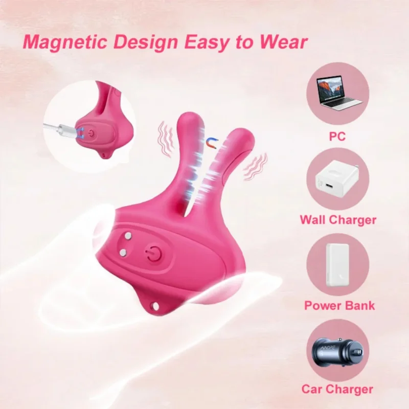 Abrazaderas vibratorias para estimulación de pezones, 9 modos de vibración para parejas, juguetes sexuales de placer intenso para exploración BDSM