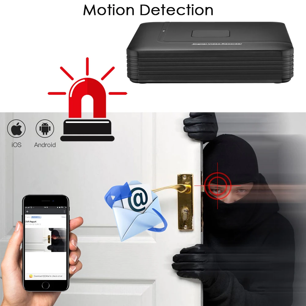 Gadinan-Security Network Video Recorder, Câmera de Vigilância IP, P2P para CCTV System, XMEye, H.265 + 4K NVR, 9CH 16CH, 8MP/5MP/4MP