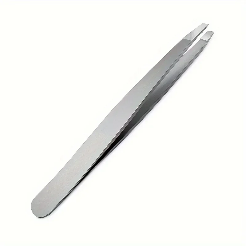 Hot selling stainless steel eyebrow repair clip eyebrow repair tool, high-precision tweezers, hair clip, flat mouth clip