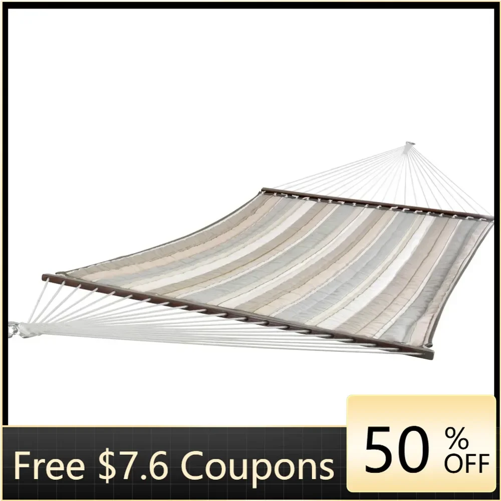 

Sunbrella Double Quilted Hammock (450 Lb Capacity) (Dove) Freight Free Camping Outdoor Furniture Sleeping