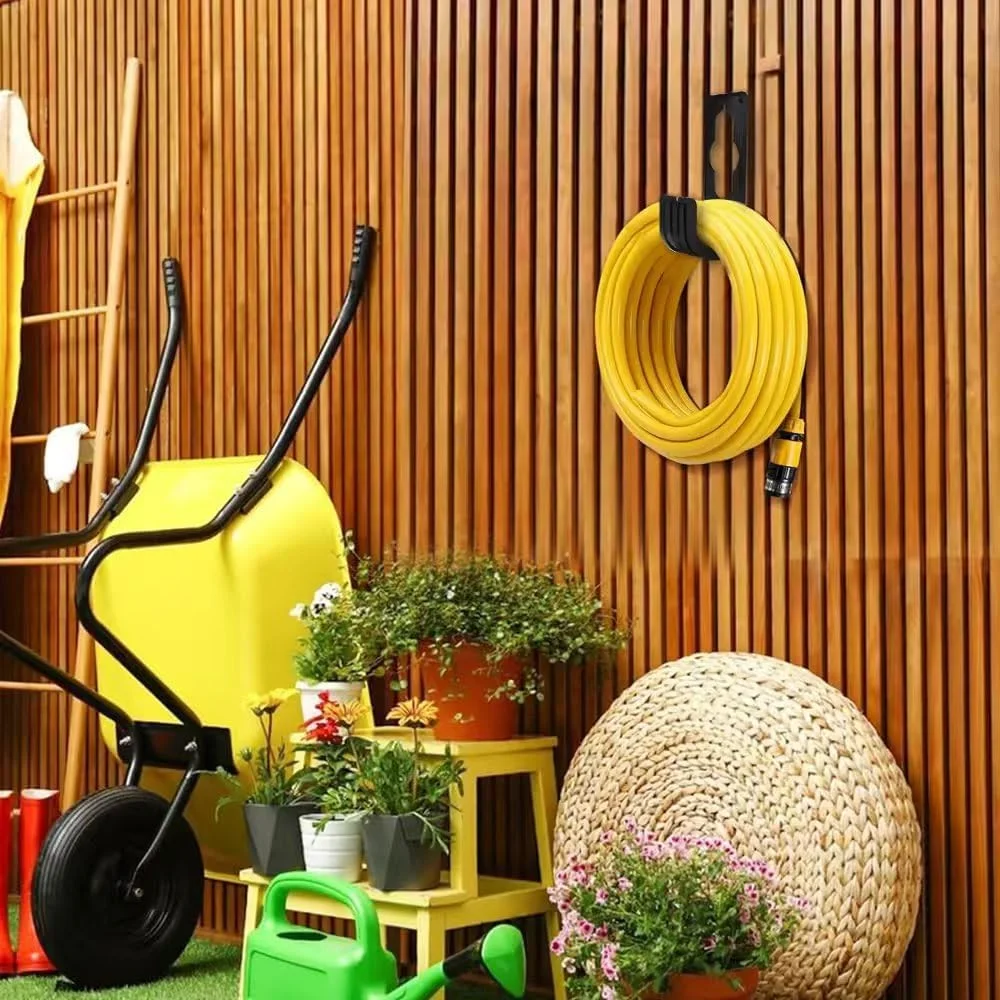 1-3pcs Garden Hose Hanger Garden Hose Organizer Rack Wall Mount Plastic Hook Water Hose Holder For Attaching to Garden Tap