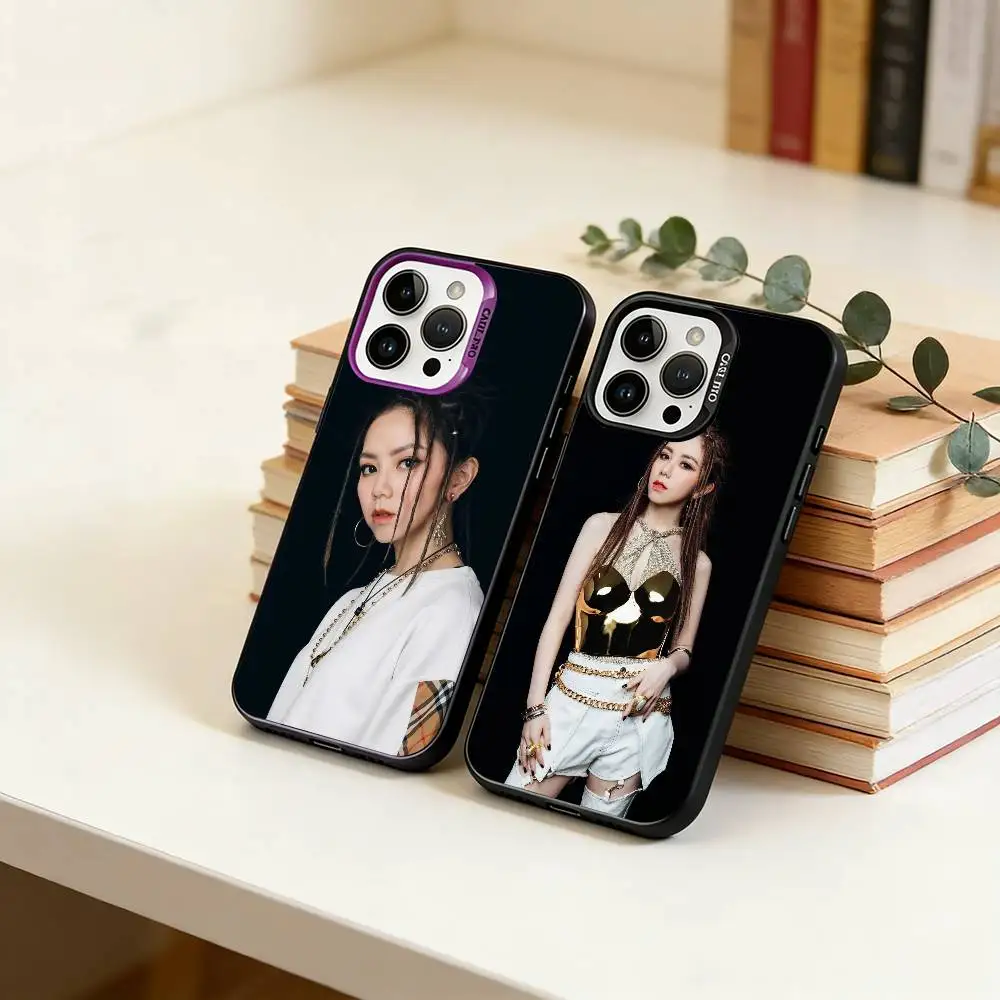 

Singer girl G.E.M Phone Case For iPhone 17,16,15,14,13,12,11 Plus,Pro Max,XS,Colorful Silver Black Cover