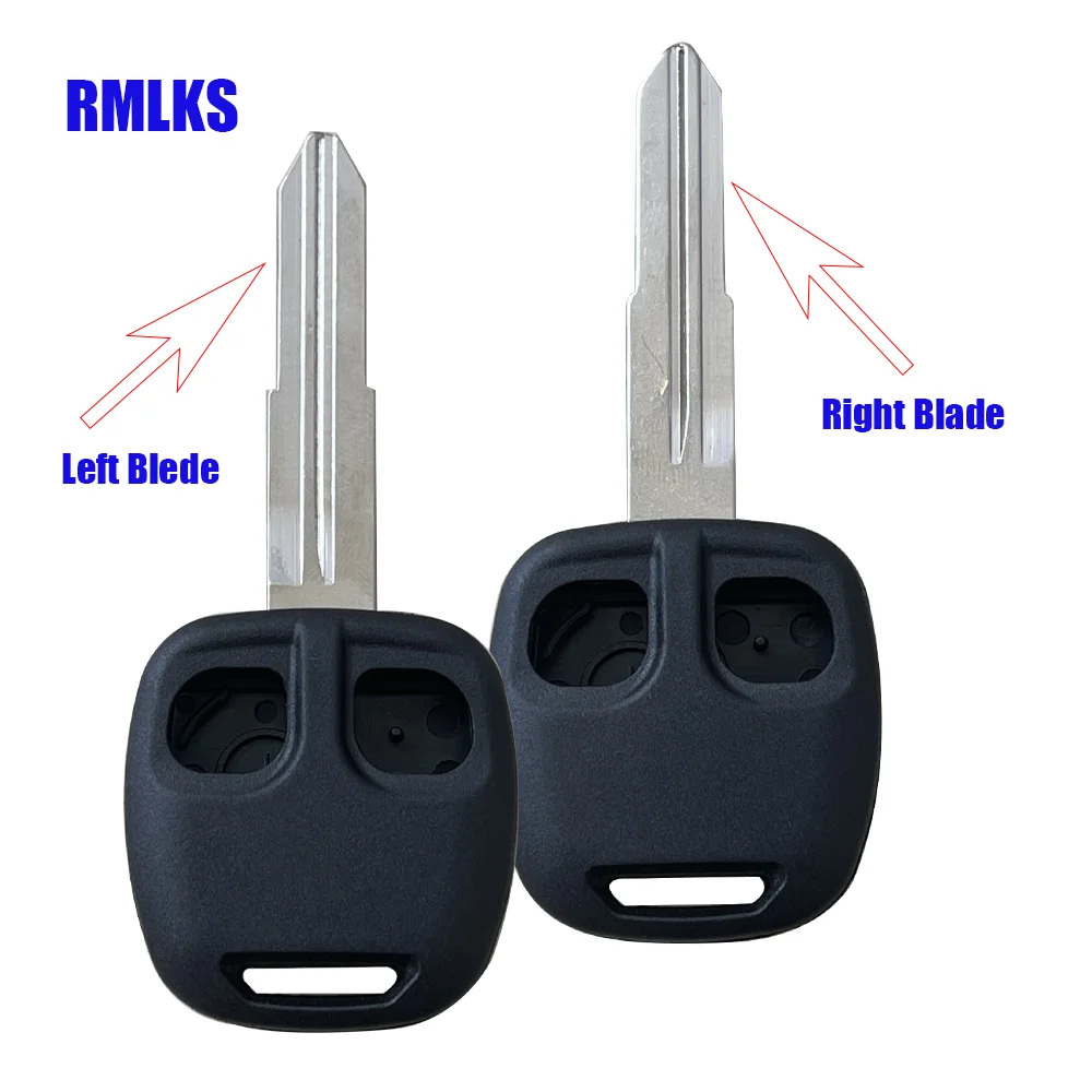 Replacement Remote Key Shell fit for Mitsubishi Lancer Evo L200 Shogun Pajero Colt 2 Button Uncut Left Blade Right Blade