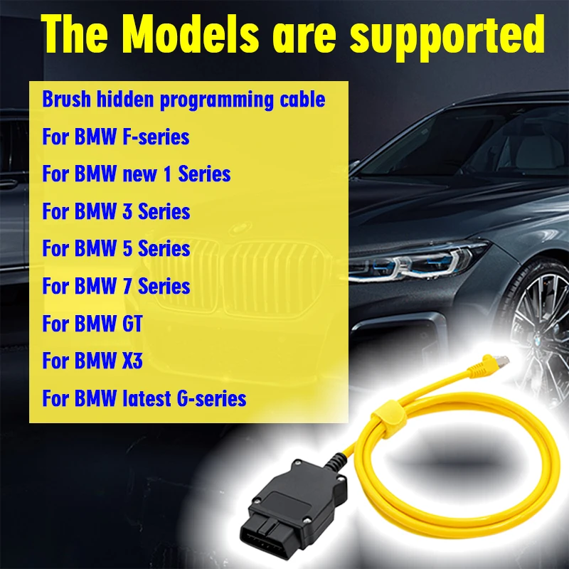 كابل Obdii Ethernet RJ45 لسيارات BMW F/E Series ESYS INPA ISTA ICOM ترميز ECU مبرمج كابل تشخيصي ENET Obd2 أداة الماسح الضوئي