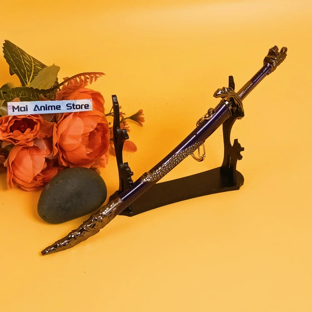 8.6インチ アニメ エルデン カタナ スチール ドラゴンズケイル メタルナイフ ソード 実物大 日本刀 オリジナル サムライ セイバー 非研磨 おもちゃ ギフト