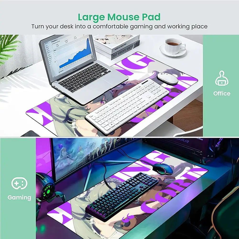 Zenless Zone Zero Mouse Pad ZZZERO ZZZ نيكول كوليدا ليكون إلين كورين كبير Kawaii مكتب الكمبيوتر المحمول لوحة المفاتيح الملحقات حصيرة مكتبية #6