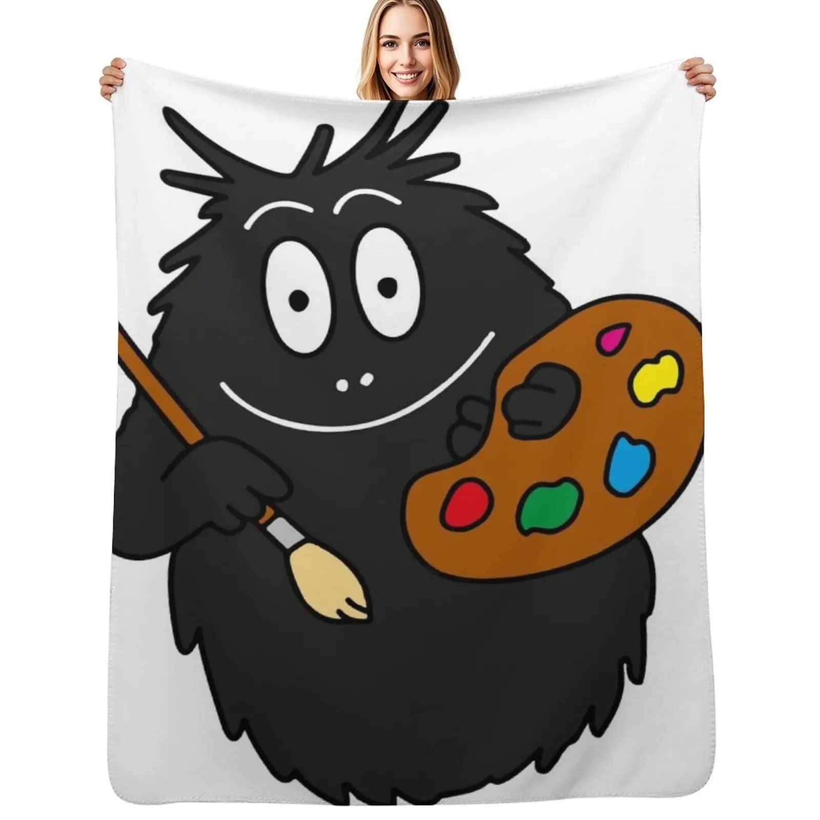 

Funny Barbapapa - BarbabeauFUNNY Barbabeau Throw Blanket for sofa Winter beds cosplay anime Blanket