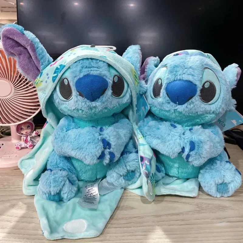 Disney Swaddle niemowlę Stitch wypchana pluszowa zabawka lalka Cartoon Anime rysunek rzuć poduszka dekoracja pokoju prezenty urodzinowe dla dzieci