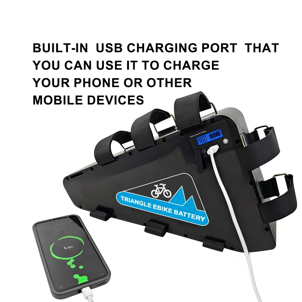 Power High-speed E-bike Mtx Hub Motor 2000w Ebike Conversion Kit Cycle With 48/52v Triangle Battery Bag