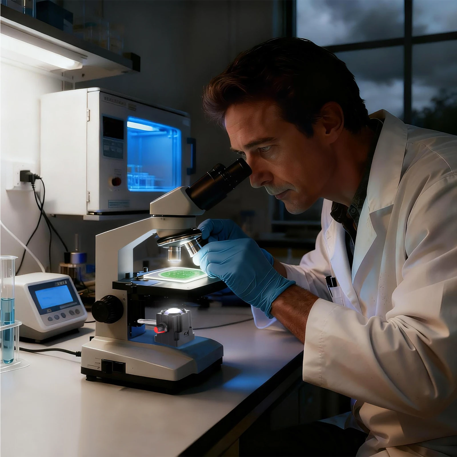 Datyson – accessoires de microscope professionnels, lumière de remplissage LED, éclairage à lumière blanche, source de lumière