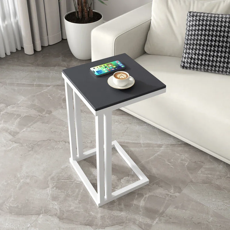 Picture 4: Living Room Lounge Bedside Table Small Simple Light Luxury Coffee Sofa Side Iron Balcony Cabinet Mesas Terraza Bedroom Furniture