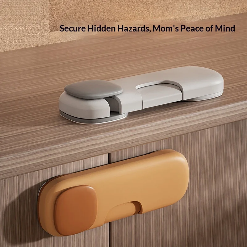 

Baby Drawer Fixed Buckle Cabinet Door Safety Lock Children's Double Door Anti Pinch Hand Refrigerator Cabinet Door Protection