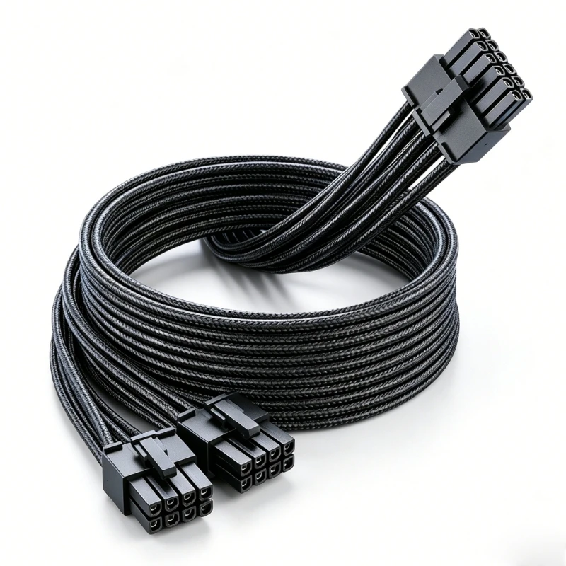 U55C Smooth Power Delivery Double 8Pin To 16Pin Computer Connectors Cable 60Cm Length