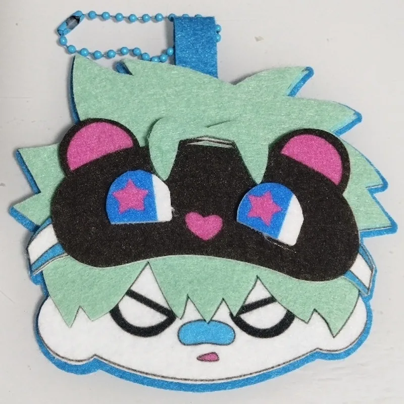 2025 المرحلة الغريبة الكرتون حتى غير المنسوجة التطريز مفتاح سلسلة قلادة كيرينغ هدية عيد الحب