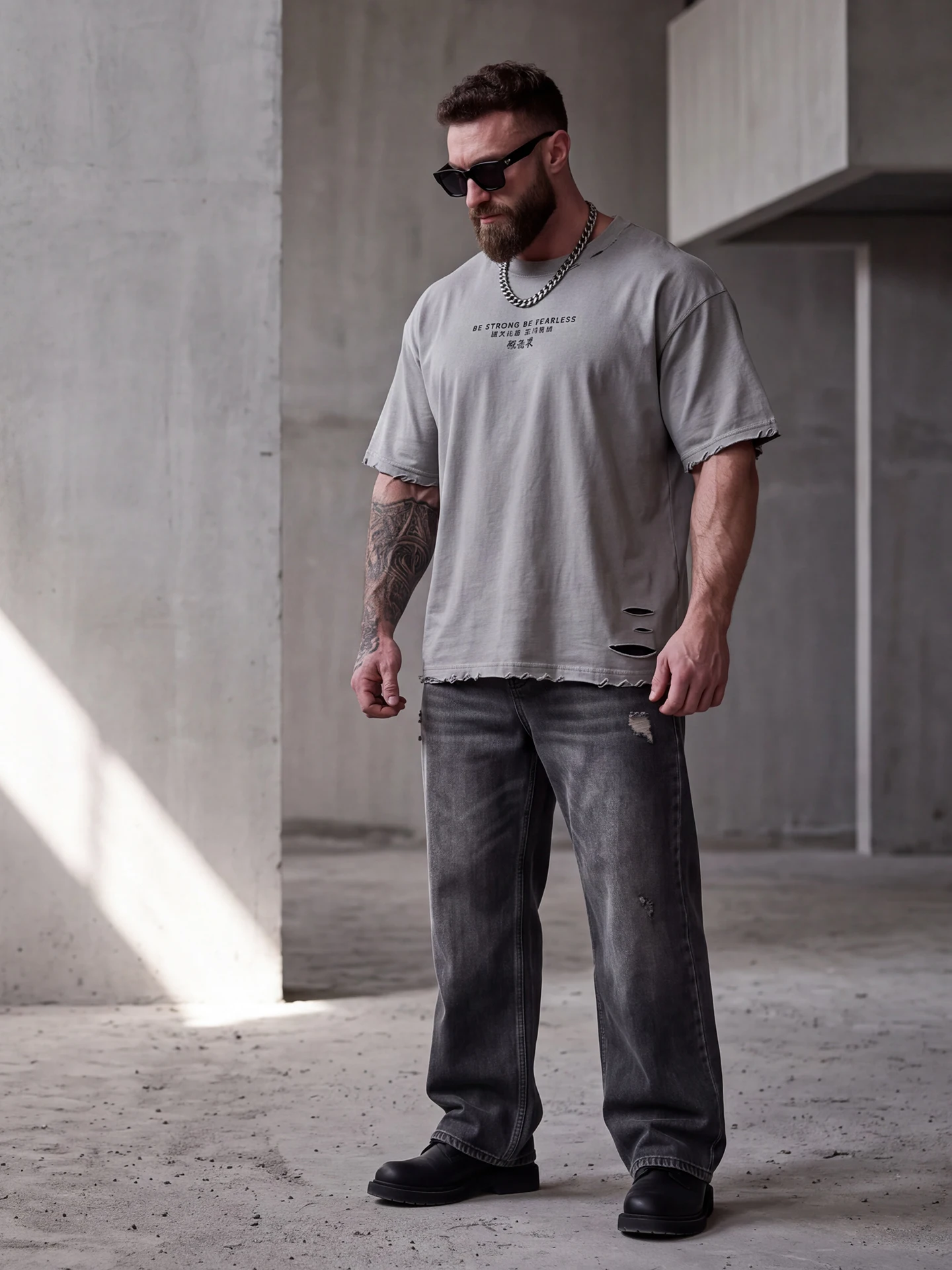 Loose Fit Casual Cotton T-Shirt Men's round Neck Short Sleeve Sportswear Versatile Comfortable Breathable Sweat Absorbent