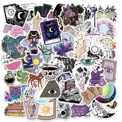 50pcs Magic Crystal Retro Witch Stickers For Stationery Scrapbook Ipad Craft Supplies DIY Vintage Sticker Scrapbooking Material