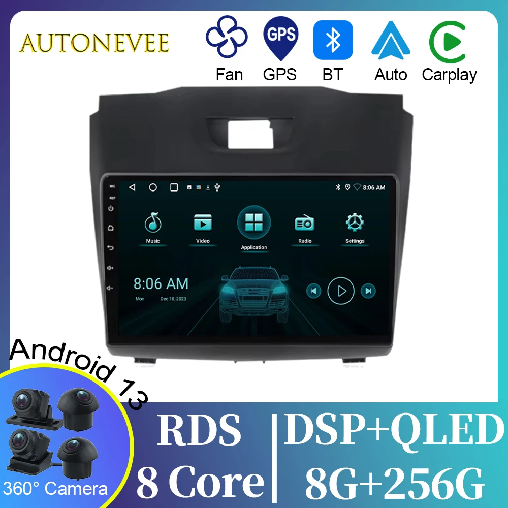 For Chevrolet TrailBlazer 2 S10 Holden Colorado For Isuzu D-Max DMAX Android Car Radio Multimedia Player Carplay Navigation GPS