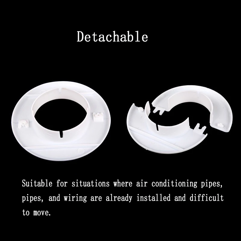 5PCS Air Conditioning Hole Decorative Cover Waterproof And Insect Proof Pipe Decorative Cover Air Conditioning Eye Sealing Cover