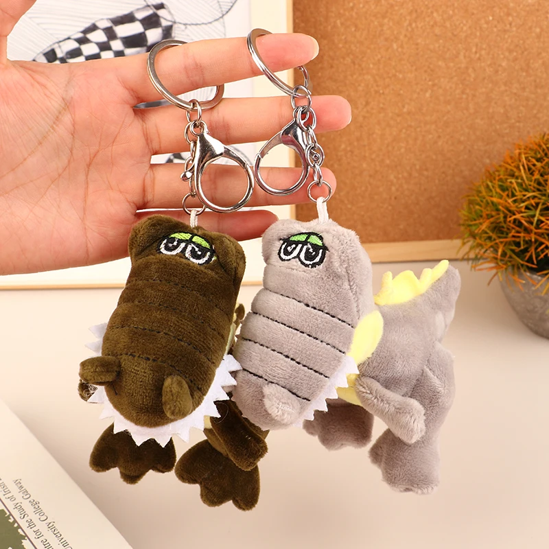 12cm Cartoon Crocodile Plush Toy Alligator Keychain Pendant Stuffed Animal Doll Keychain Backpack Bag Key Ring Decor Gift Toys